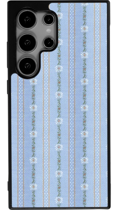 Samsung Galaxy S24 Ultra Case Hülle - Silikon schwarz Edelweiss