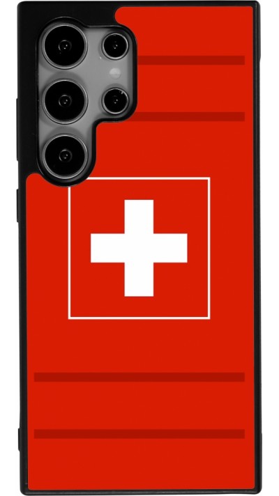 Samsung Galaxy S24 Ultra Case Hülle - Silikon schwarz Euro 2020 Switzerland