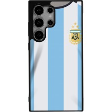 Samsung Galaxy S24 Ultra Case Hülle - Silikon schwarz Argentinien 2022 personalisierbares Fussballtrikot