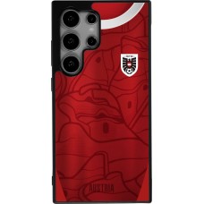 Samsung Galaxy S24 Ultra Case Hülle - Silikon schwarz Austria personalisierbares Fussballtrikot