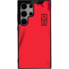 Samsung Galaxy S24 Ultra Case Hülle - Silikon schwarz Südkorea 2022 personalisierbares Fussballtrikot