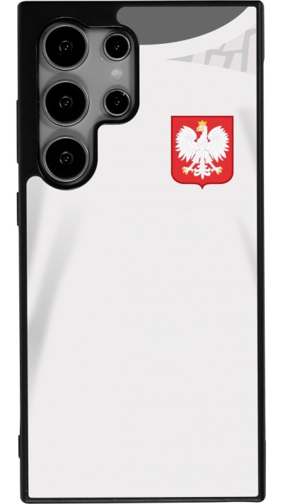 Samsung Galaxy S24 Ultra Case Hülle - Silikon schwarz Polen 2022 personalisierbares Fussballtrikot