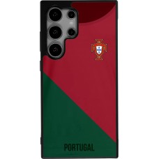 Samsung Galaxy S24 Ultra Case Hülle - Silikon schwarz Fussballtrikot Portugal2022