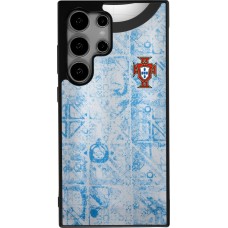 Samsung Galaxy S24 Ultra Case Hülle - Silikon schwarz Portugal Away personalisierbares Fussballtrikot