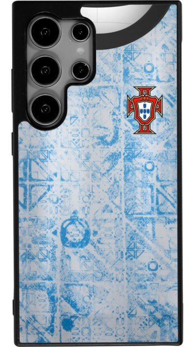 Samsung Galaxy S24 Ultra Case Hülle - Silikon schwarz Portugal Away personalisierbares Fussballtrikot