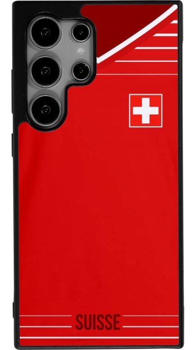 Samsung Galaxy S24 Ultra Case Hülle - Silikon schwarz Football shirt Switzerland 2022