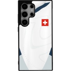 Samsung Galaxy S24 Ultra Case Hülle - Silikon schwarz Schweiz Away personalisierbares Fussballtrikot