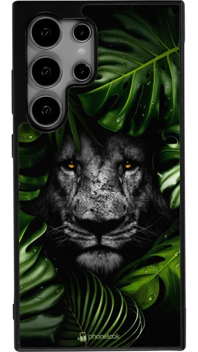 Samsung Galaxy S24 Ultra Case Hülle - Silikon schwarz Forest Lion