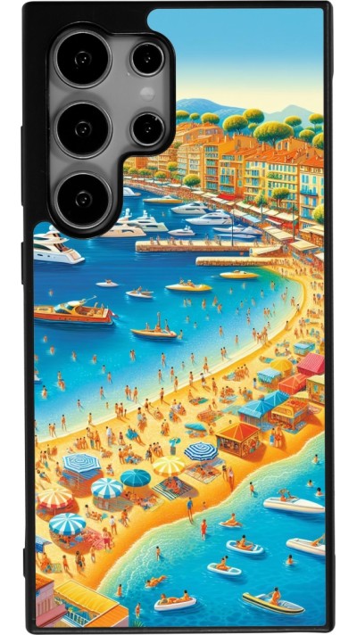 Samsung Galaxy S24 Ultra Case Hülle - Silikon schwarz French Riviera People