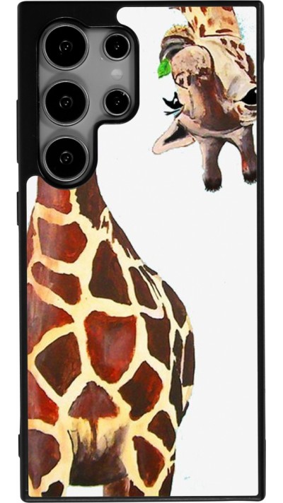 Samsung Galaxy S24 Ultra Case Hülle - Silikon schwarz Giraffe Fit