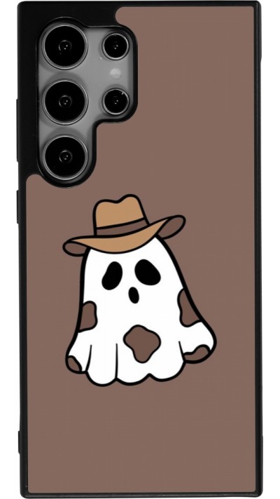 Samsung Galaxy S24 Ultra Case Hülle - Silikon schwarz Halloween 2024 cowboy ghost