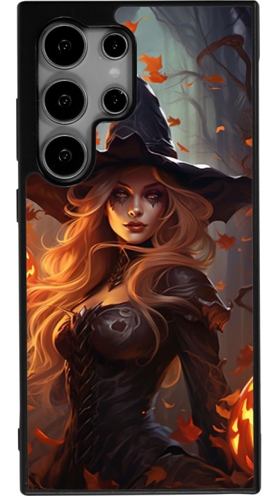 Samsung Galaxy S24 Ultra Case Hülle - Silikon schwarz Halloween 2024 sexy witch