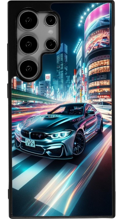 Samsung Galaxy S24 Ultra Case Hülle - Silikon schwarz BMW M4 Tokio Nacht