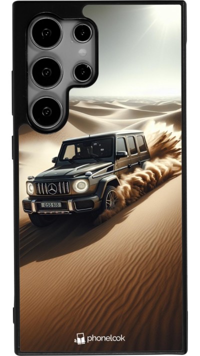 Coque Samsung Galaxy S24 Ultra - Silicone rigide noir Mercedes G Drift Desert