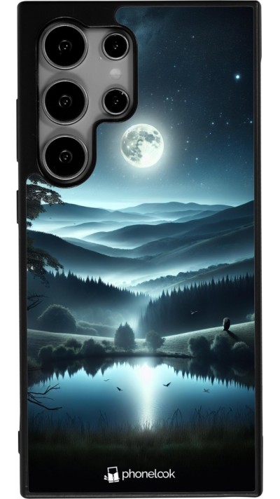 Coque Samsung Galaxy S24 Ultra - Silicone rigide noir Night Sky View