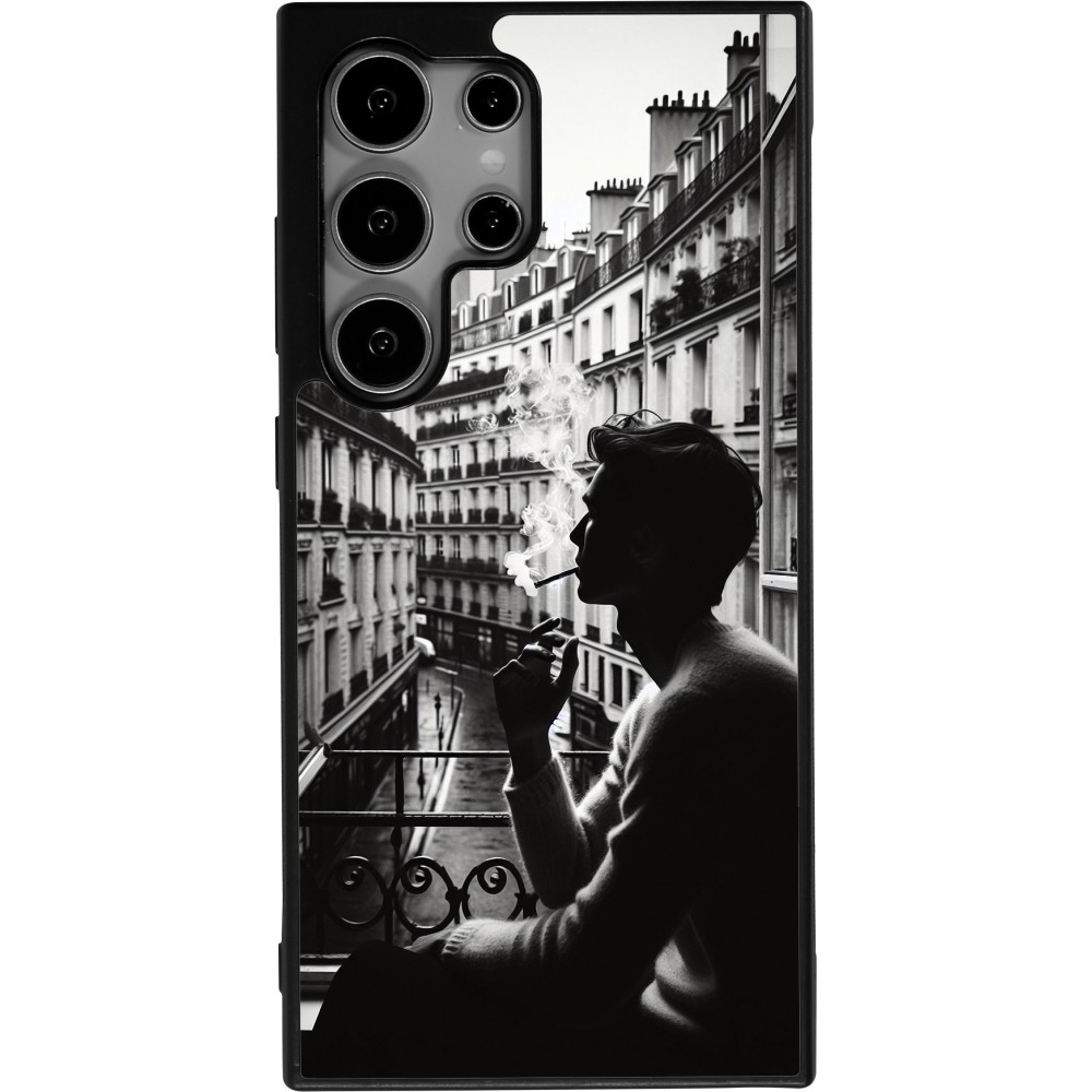 Samsung Galaxy S24 Ultra Case Hülle - Silikon schwarz Parisian Smoker