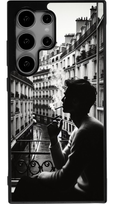 Samsung Galaxy S24 Ultra Case Hülle - Silikon schwarz Parisian Smoker