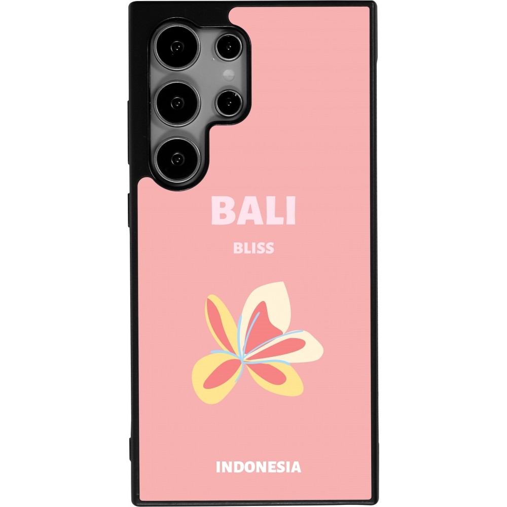 Samsung Galaxy S24 Ultra Case Hülle - Silikon schwarz Pop Summer Destination Bali