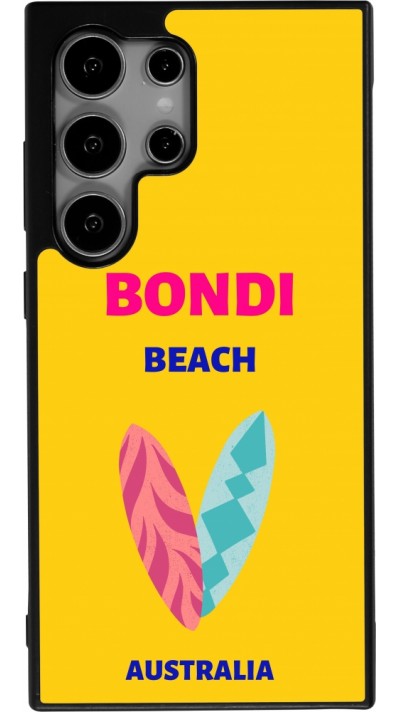 Samsung Galaxy S24 Ultra Case Hülle - Silikon schwarz Pop Summer Destination Bondi