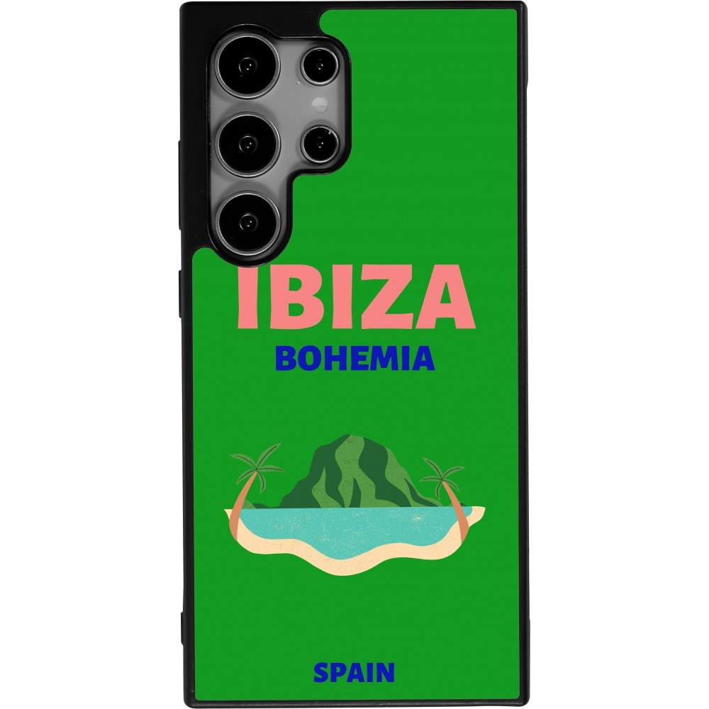 Samsung Galaxy S24 Ultra Case Hülle - Silikon schwarz Pop Summer Destination Ibiza