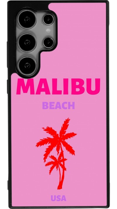 Coque Samsung Galaxy S24 Ultra - Silicone rigide noir Pop Summer Destination Malibu