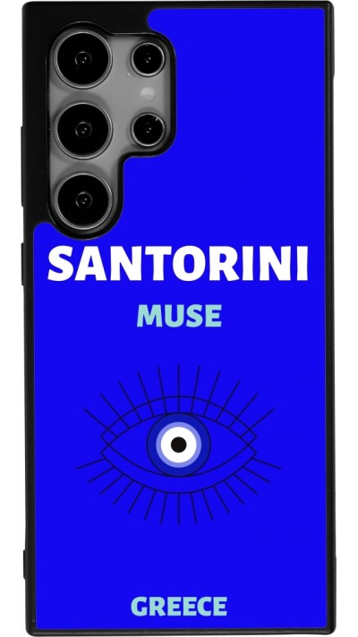 Coque Samsung Galaxy S24 Ultra - Silicone rigide noir Pop Summer Destination Santorini