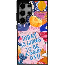 Samsung Galaxy S24 Ultra Case Hülle - Silikon schwarz Preppy Today is Going to be a good day