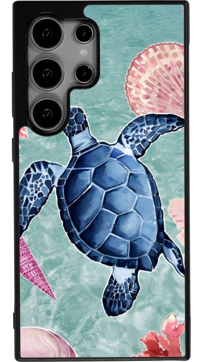 Samsung Galaxy S24 Ultra Case Hülle - Silikon schwarz Preppy Turtle