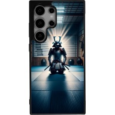 Samsung Galaxy S24 Ultra Case Hülle - Silikon schwarz Samurai im Gebet