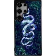 Samsung Galaxy S24 Ultra Case Hülle - Silikon schwarz Snake Blue Anaconda