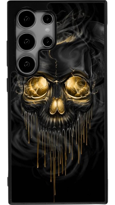 Coque Samsung Galaxy S24 Ultra - Silicone rigide noir Skull 02