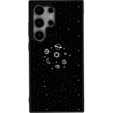 Samsung Galaxy S24 Ultra Case Hülle - Silikon schwarz Space Doodle