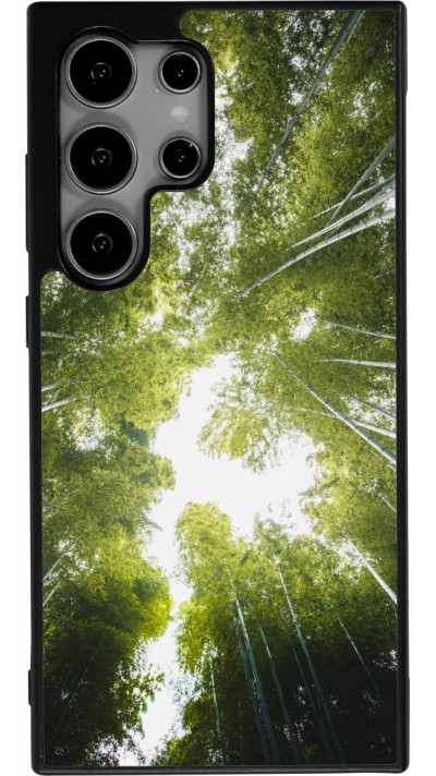 Samsung Galaxy S24 Ultra Case Hülle - Silikon schwarz Spring 23 forest blue sky