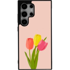 Samsung Galaxy S24 Ultra Case Hülle - Silikon schwarz Spring 23 tulip trio