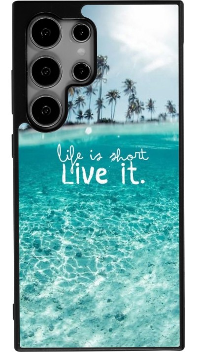 Coque Samsung Galaxy S24 Ultra - Silicone rigide noir Summer 18 24