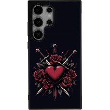 Samsung Galaxy S24 Ultra Case Hülle - Silikon schwarz Valentine 2024 gothic love