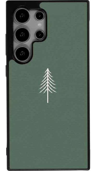 Samsung Galaxy S24 Ultra Case Hülle - Silikon schwarz Christmas 22 minimalist tree