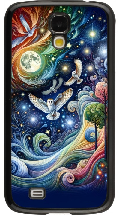 Coque Samsung Galaxy S4 - hibou volant floral