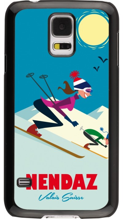 Coque Samsung Galaxy S5 - Nendaz Ski Downhill