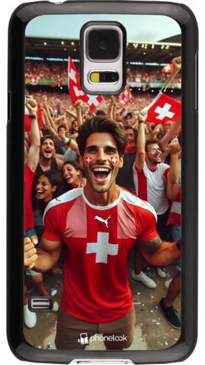 Coque Samsung Galaxy S5 - Supporter Suisse Euro 2024