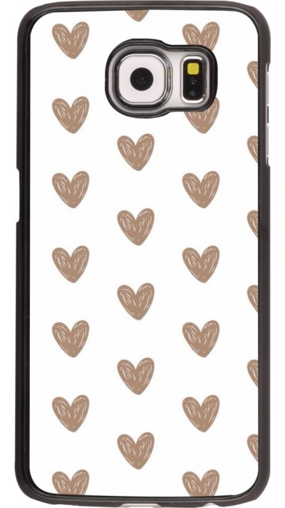 Samsung Galaxy S6 Case Hülle - Autumn 2024 brown hearts