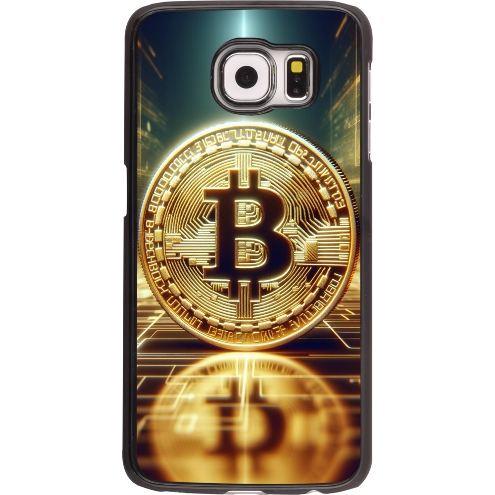 Samsung Galaxy S6 Case Hülle - Bitcoin Stehen