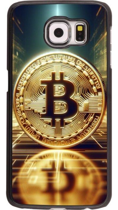 Samsung Galaxy S6 Case Hülle - Bitcoin Stehen