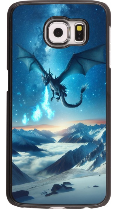 Samsung Galaxy S6 Case Hülle - Drache nächtliche Berg