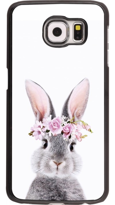 Samsung Galaxy S6 Case Hülle - Easter 2023 flower bunny