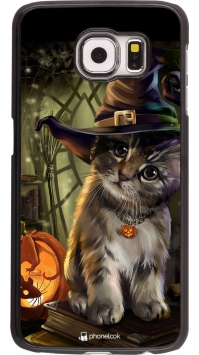 Hülle Samsung Galaxy S6 - Halloween 21 Witch cat