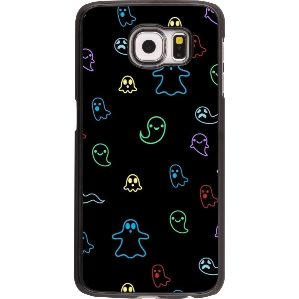 Samsung Galaxy S6 Case Hülle - Halloween 2024 colorful ghosts