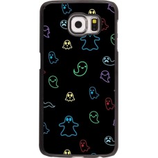 Samsung Galaxy S6 Case Hülle - Halloween 2024 colorful ghosts