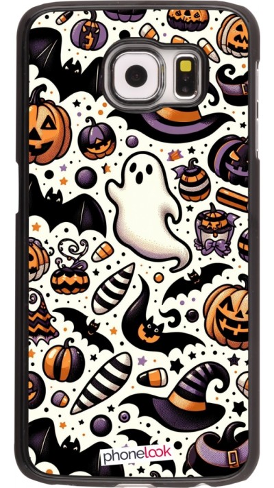 Samsung Galaxy S6 Case Hülle - Halloween 2024 Niedliches Muster