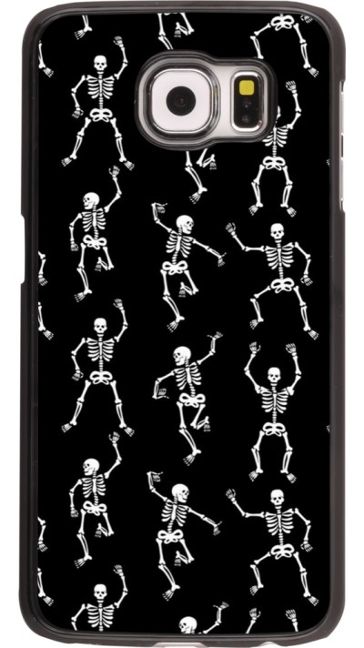 Samsung Galaxy S6 Case Hülle - Halloween 2024 dancing skeleton